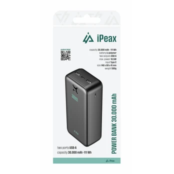 iPeax Power Bank 2x USB-A 30000mAh