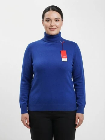 Elegantiškas megztinis golfo apykakle, M/L