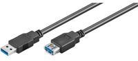 Kabelis USB Goobay USB-A - USB-A 3 m Juodas (93999)