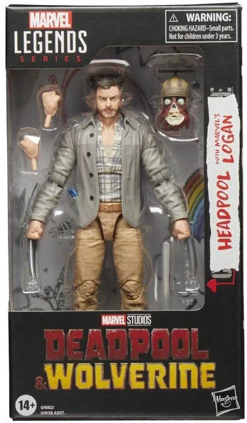 Hasbro Marvel Legends Series Deadpool & Wolverine - Headpool with Marvels Logan figure 15cm