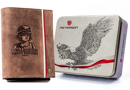 Natūralios odos piniginė vyrams Peterson PT99