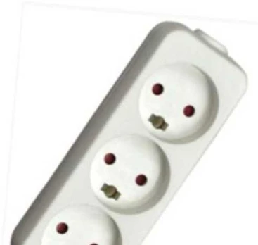 Mercodan 980215, 1.5 m, 3 AC outlet(s), Baltas