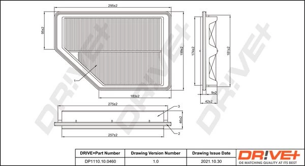 Oro filtras Dr!ve+ DP1110.10.0460