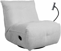 Fotelis Recliner leisure chair WIN-WIN light pilkas kaina