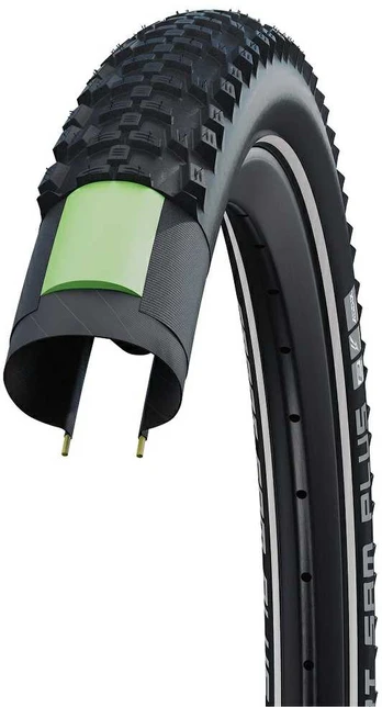 Schwalbe Smart Sam Plus 29x2.10 Addix DoubleDefense GreenGurd reflective stripe