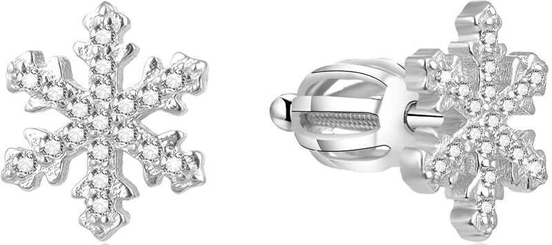 Beneto Sidabrinis earrings Snowflakes AGUP1596S