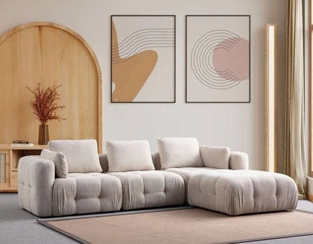 Sofa Asir Amaris, smėlio spalvos