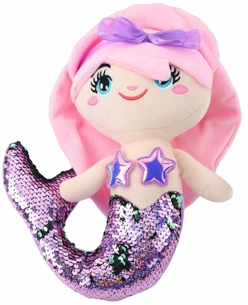 Pliušinis žaislas undinė 22522, rožinis/violetinis, 28 cm