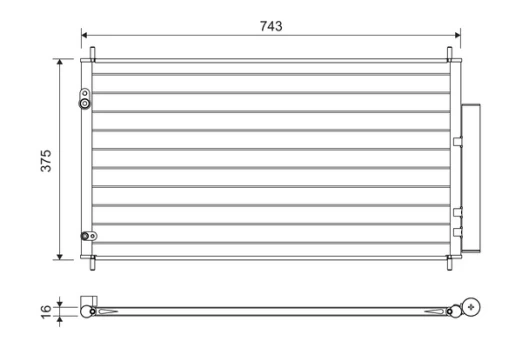 VALEO VAL822606 Air conditioning condenser