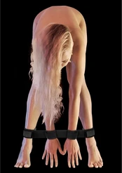 Ouch By Shots Spreader Bar with Hand and Ankle Cuffs
