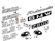 Bmw 2500 3 3 Li Emblema Originalus 51141816997
