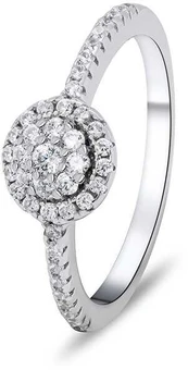 Brilio Silver Beautiful sidabrinis ring with zircons RI029W