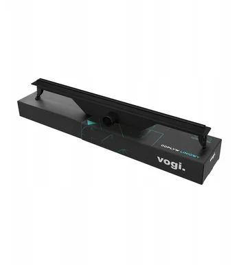 Vogi ultra slim juodas linijinis trapas - 60 cm