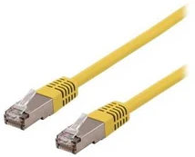 DELTACO S/FTP Cat6 patchkabel, LSZH, 1m, Geltona