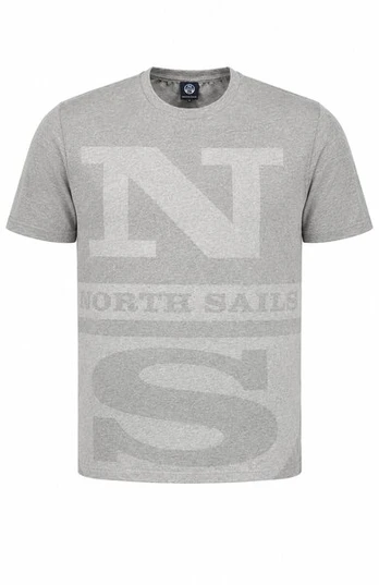 North Sails vyriški marškinėliai, pilki