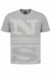 North Sails vyriški marškinėliai, pilki kaina