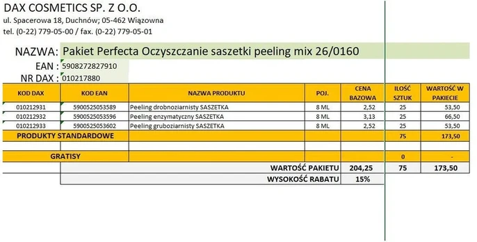 DAX 2026.03 Perfecta Valymo paketėliai