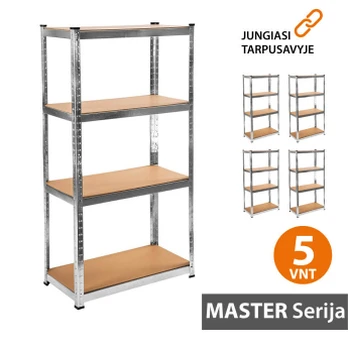 Metalinė lentyna 180x120x60 MASTER (5 vnt)