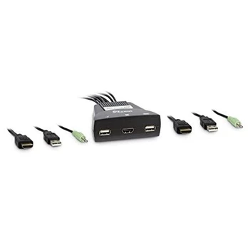 Inter-Tech 88887340 KVM switch Juodas