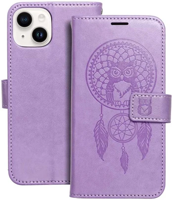 MEZZO Book case for IPHONE 14 dreamcatcher violetinė