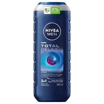 NIVEA Men Total Relax dušo želė vyrams, 500 ml