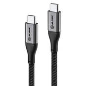 Alogic USB 2.0 Datenkabel Typ C -C M/M 5A 480 Mbps 1,5 m, gr kaina