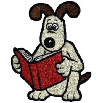 Gromit Reading Sew On Patch
