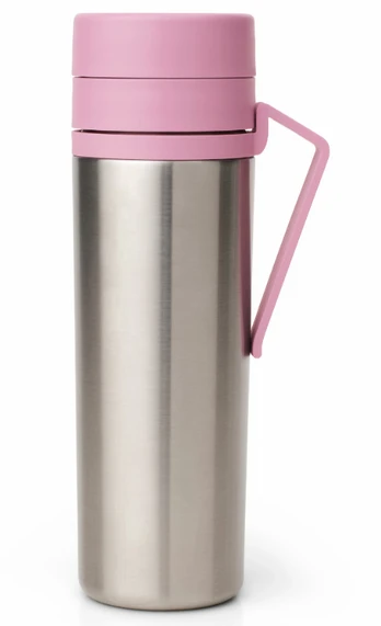Termogertuvė Brabantia Make & Take, 0.5 l, sidabro sp./rožinė sp.