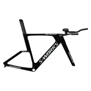 S-Works Shiv TT rėmas | Gloss Tarmac Black - Metallic White Silver, M