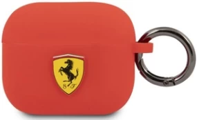 Ausinių dėklas Ferrari Silicone Case, raudona kaina