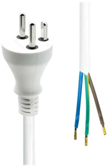 Proxtend Power Cord Denmark to Open End 20M Baltas