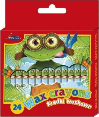 Vaško kreidelės 24 spalvos