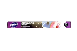 Kepimo popierius lakštais dėžutėje Vortex 15 vnt kaina