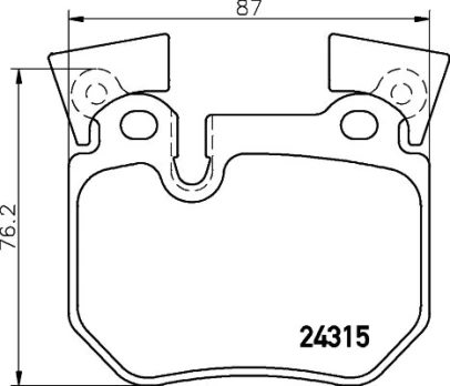 Stabdžių trinkelių rinkinys, diskinis stabdys BREMBO P 06 059
