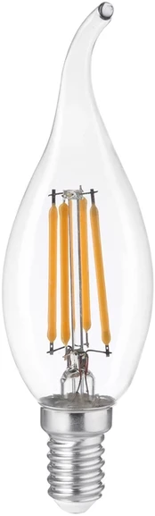 3W LED lemputė, skaidri, E14, 3000K