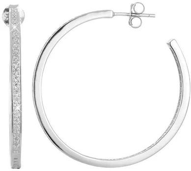 Beneto Sidabrinis earrings rings with crystals AGUP1179
