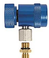 Refco Manufacturing Refco RC-1234yf-B - Serviceventil til bil A/C, 1/4'' SAE, Blå