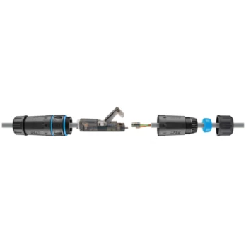 Adapteris Goobay Outdoor (IP68) LAN cable connector, CAT 6A UTP unshielded 44416