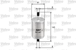 Kuro filtras VALEO 587001 kaina