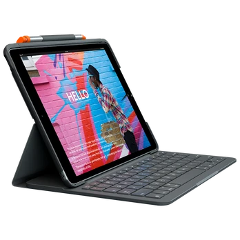 LOGITECH Slim Folio for iPad (7th, 8th, & 9th gen) - BT - GRAPHITE - NORDIC | 920-009479