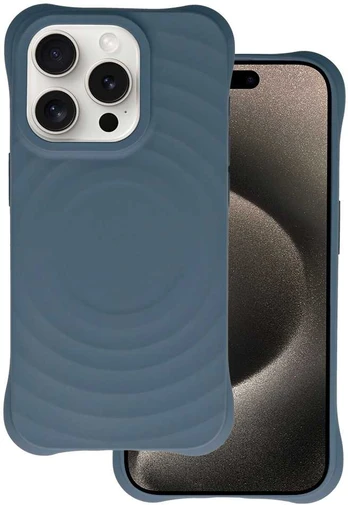 Tel Protect Wave Magsafe dėklas skirtas Apple iPhone 14 Pro mėlynos spalvos