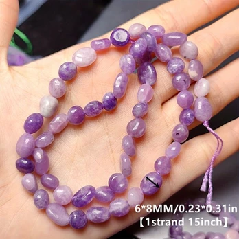 Karoliukai, Amethyst 6*8MM【1strand 15in】