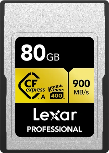 LEXAR CFEXPRESS PRO GOLD R900/W800 (VPG400) 80GB (A TIPAS)
