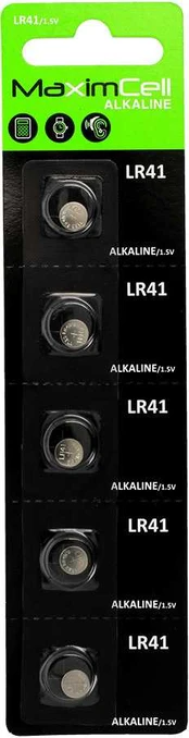 MaximCell Alkaline batteries LR41 - 5pcs