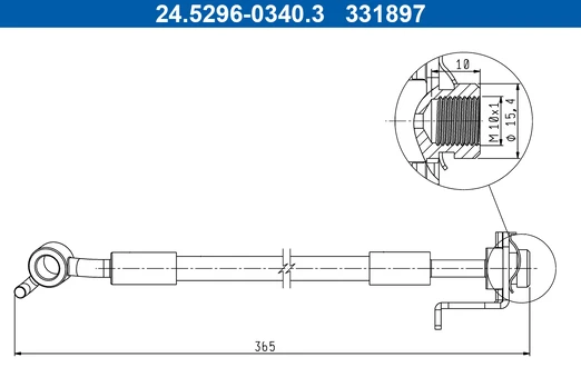 Stabdžių žarnelė ATE 24.5296-0340.3