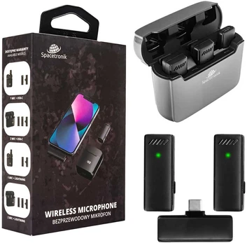 Spacetronik 2x belaidis USB-C mikrofonas