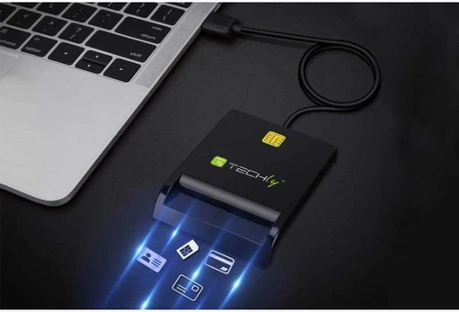 Techly Išmaniųjų kortelių USB-A kortelių skaitytuvas