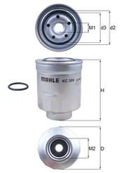 MAHLE KC 389D Kuro filtras