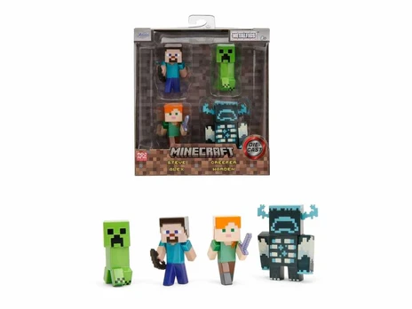 SIMBA JADA Minecraft metal figurki 4pak 433-7314