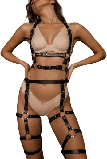 Seksualus surišimo rinkinys su dirželiais Sexy Bondage Suit